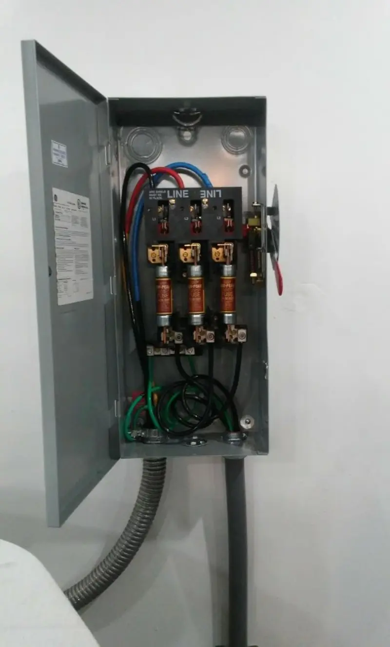 Three-phase disconnect switch installed for Electrical Wiring & Rewiring in Tyrone